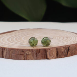 Pendientes Mini Esferas con Hojas Encapsuladas