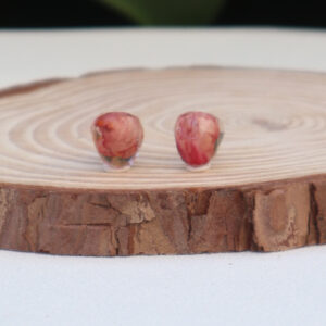 Pendientes Mini Briolette con Pétalos Encapsulados